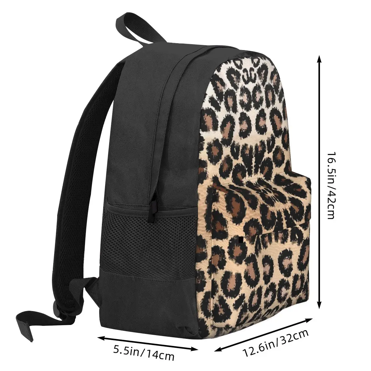 Cheetah Pattern Leopard Texture Print  Backpack Hot Sale Daypack Large Capacity Kids BookBag School Bag