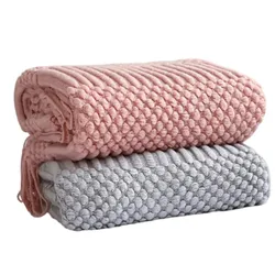 Oversized Pink Tassels Throw Blanket Textured Soft Sofa Couch Decorative Knitted Blanket Cozy Farmhouse Gift Sofa Bed Blankets