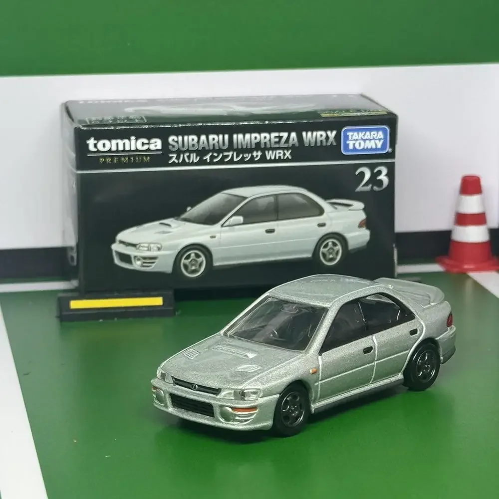 Tomica Premium 23 Subaru Impreza WRX coche de juguete de aleación vehículo de Motor modelo de Metal fundido a presión juguetes de regalo de Navidad para niños