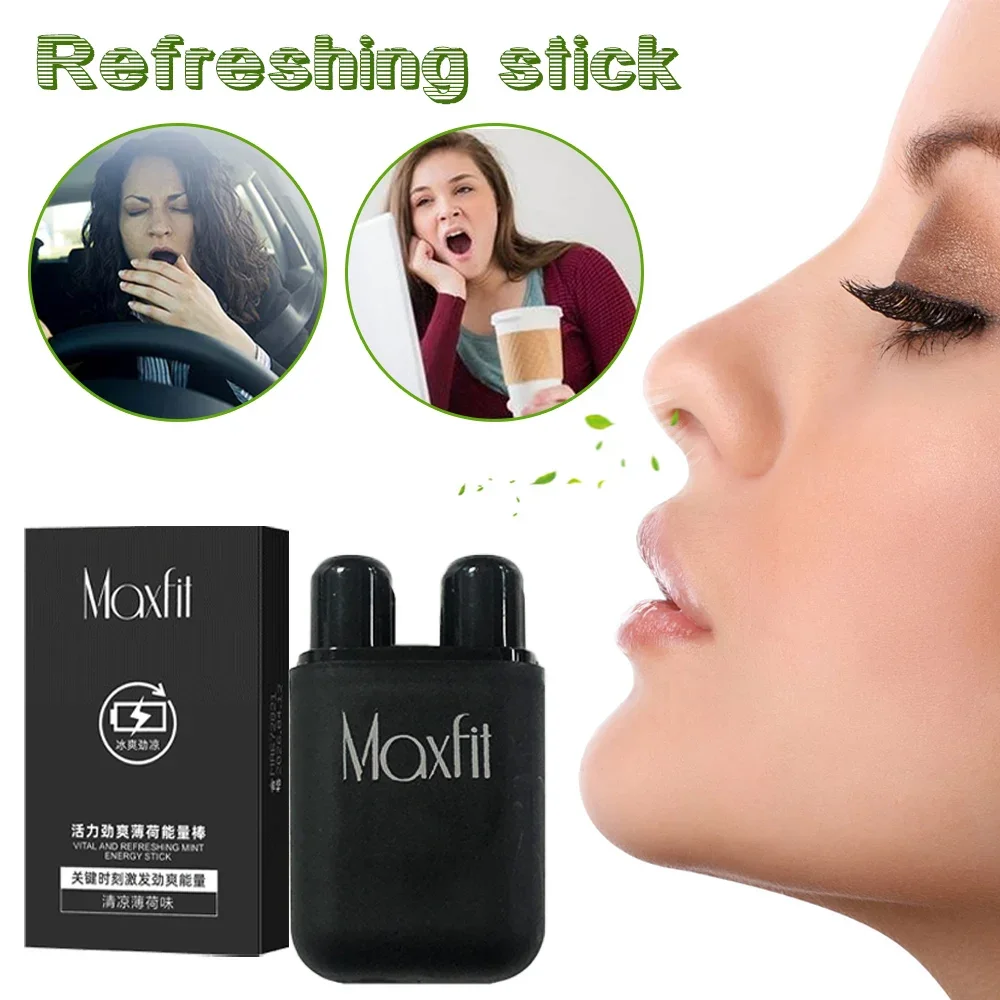 Nasal Inhaler Mint Nasal Essential Oil Menthol Inhaler Relieve Rhinitis Fatigue Refreshing Artifact Thailand Aromatherapy Spray