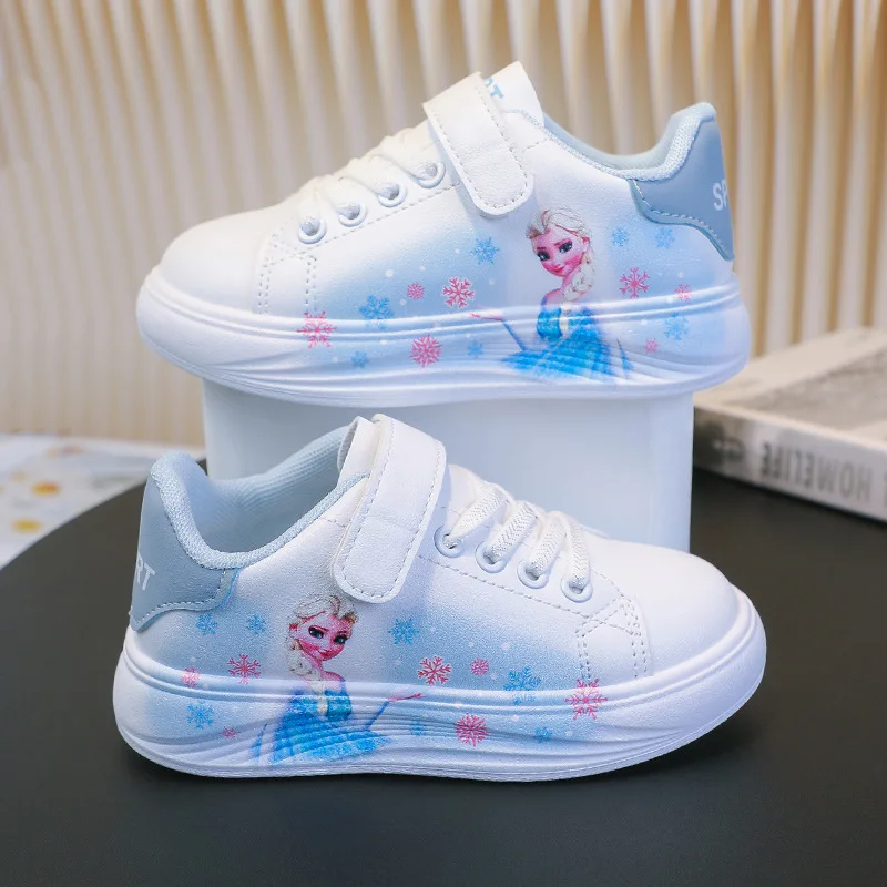 

mickey mouse Girl Sneakers Disney Cute Cartoon Non-slip spring fall Frozen children Casual Shoes Elsa Running shoes Board Shoes
