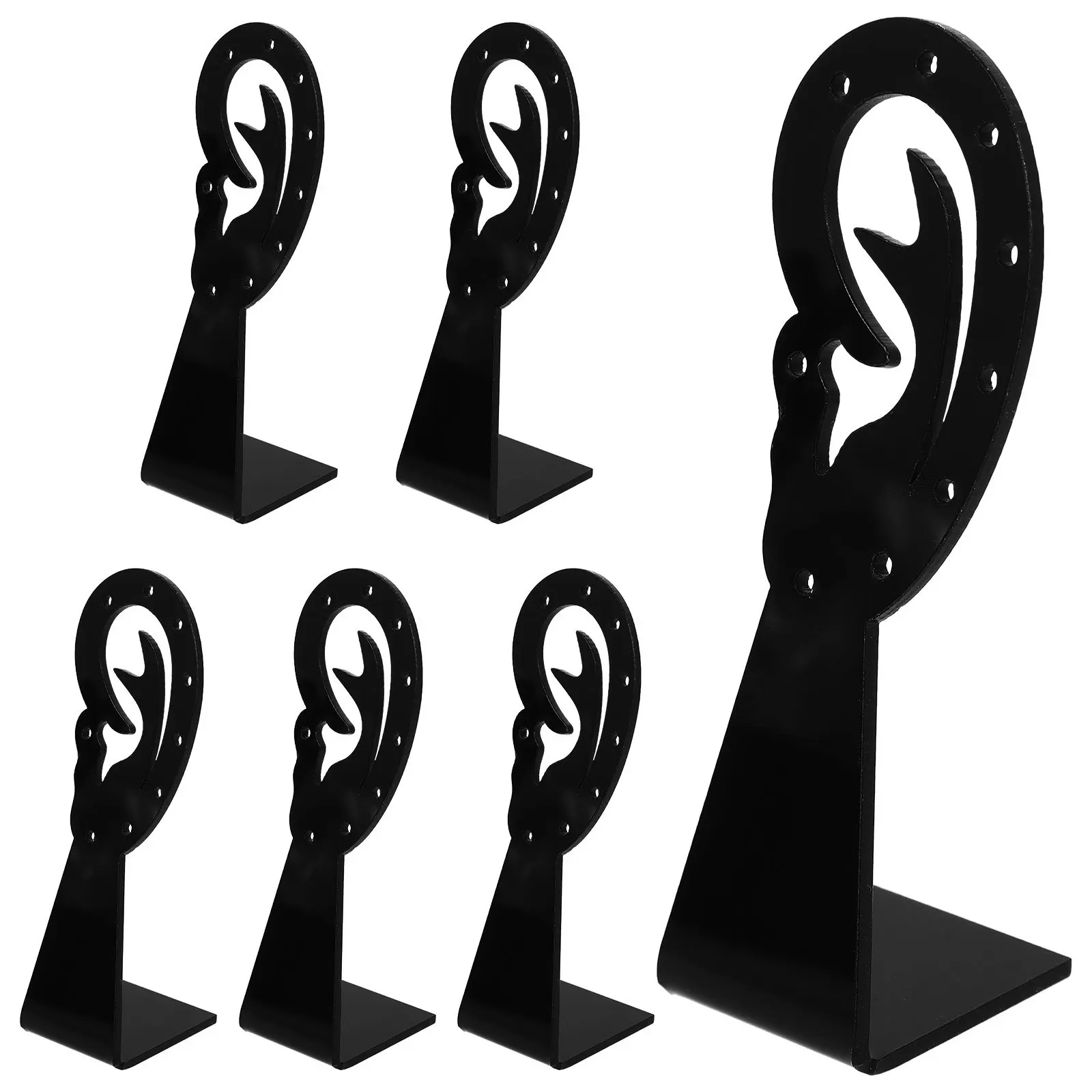 6Pcs Ear-Shaped Earring Holder Display Stand Jewelry Organizer Rack for Earrings Shop Storage Display Stand Jewelry Holder