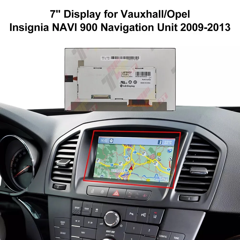 Display for Vauxhall/Opel Astra Meriva Zafira DVD800 CD500 NAVI 900/950/600 Navi