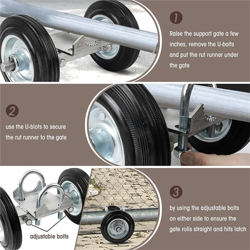 

A93Z Сверхмощные стальные роликовые ворота, 6-футовые резиновые колеса, колеса для ворот, подъездные ворота, колесо для тяжелых условий эксплуатации