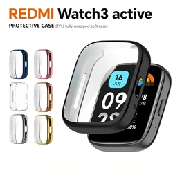 Soft TPU Case For Redmi Watch 3 Active Full Screen Protector for Redmi Watch 3Active Protective Shell Bumper Cover