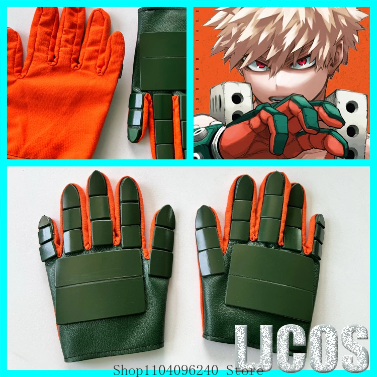 

Katsuki Bakugo Anime Game Cosplay Costume Gloves Boxing Gloves Props Hallowmas Comicon Women Men