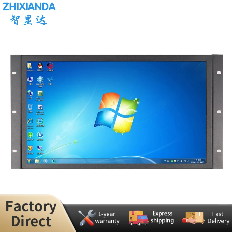 Zhixianda 18.5 Inch LCD  IPS Industrial Panel 16:9 1920*1080 Capacitive Touch Screen Open Frame Monitor For Automation Equipment