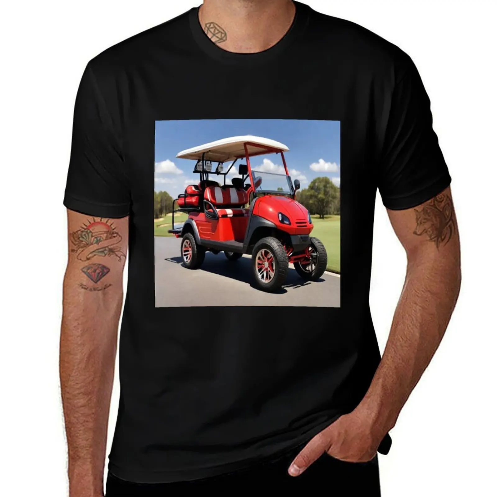 

GOLFER ai generated created by frasues T-Shirt customs customs design your own clothes heavyweights men t shirts high quality