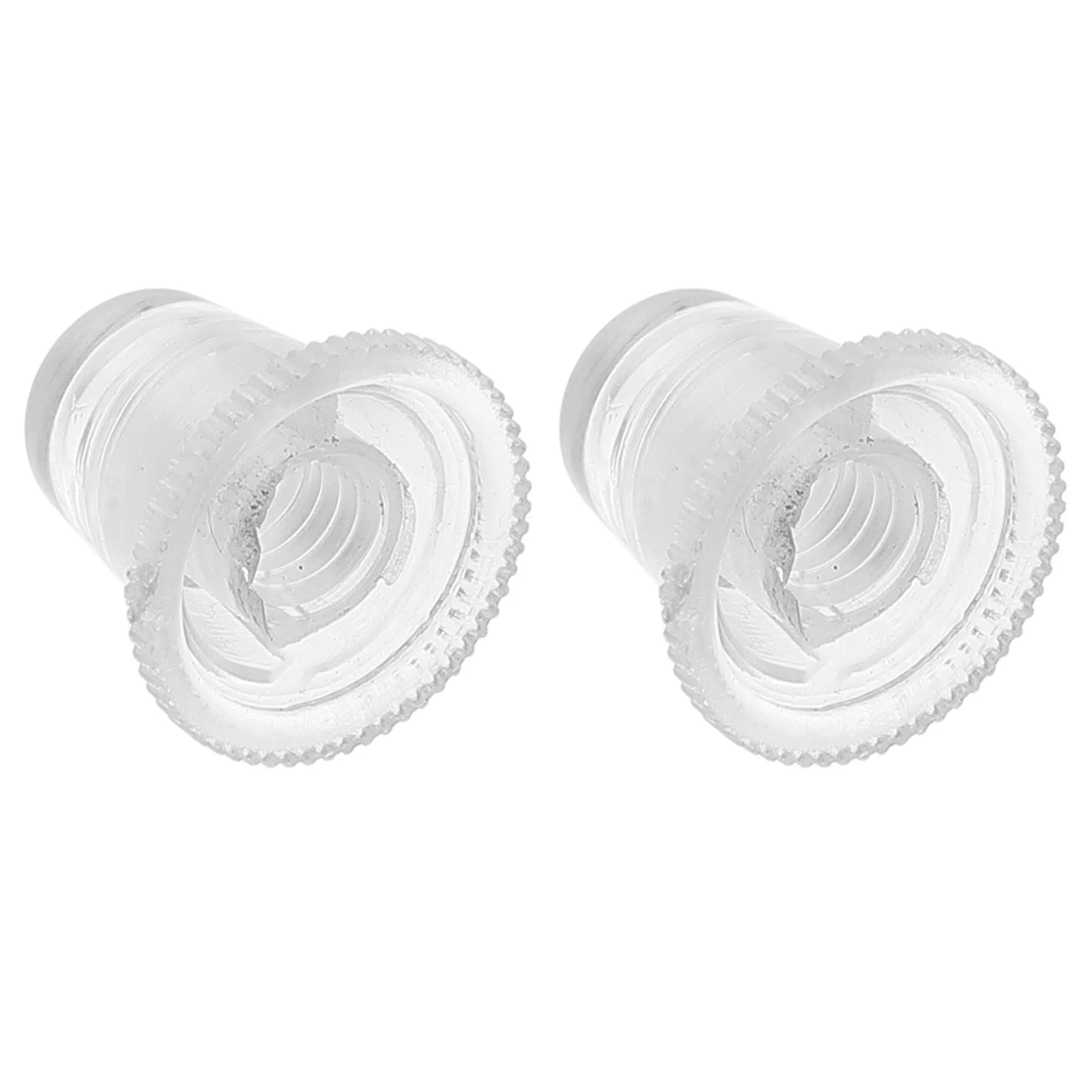 

2pcs Top Protector Replacement Durable Acrylic Folding Hat Covers Pole Tip Caps For Easy Repair Transparent Cap Black Portable