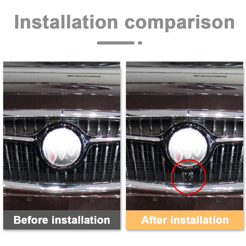 Carsanbo For Buick New Lacrosse 2016 Car Front Camera CVBS 480P AHD 720P 1080P Optional 150° Fisheye Len Waterproof Night Vision