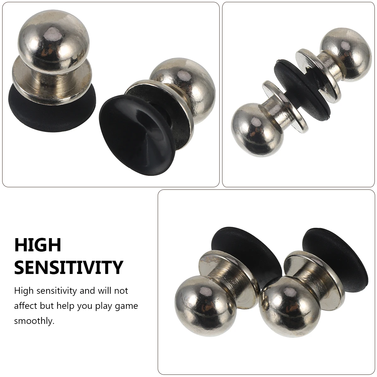 2Pcs Game Button Assistant Gadget High Sensitivity Metal Trigger for Mobile Phone Tablet Shooting Targeting Controls Easy