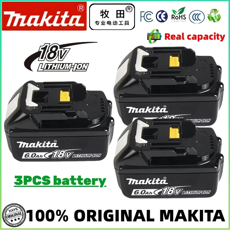 

100% New Original 18v Makita BL1860 BL1850B BL1850 BL1840 BL1830 screwdriver battery & charger Replacement Power Tool Batteries.