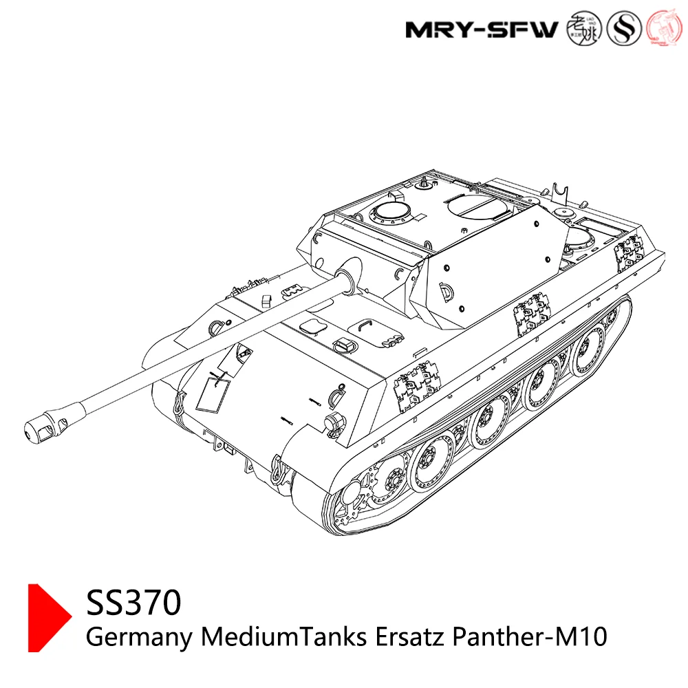 

SSMODEL SS370 1/16 1/35 1/48 1/72 1/144 25 мм Военная Германия Ersatz Panther M10 Средний танк Модель Комплект Миниатюрный Статический