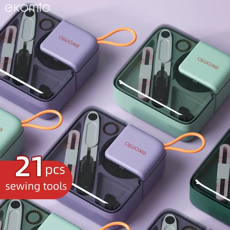 New Portable Multi-Functional Sewing Kit Needle and Thread Box for Dormitory and Home Use Essential Stitching and Mending Tools