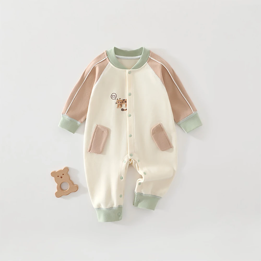 MILANCEL Newborn Baby Romper 0-18M Cartoon Cat Baby Clothes Cotton Autumn Toddler Jumpsuit Infant Girls Outwear