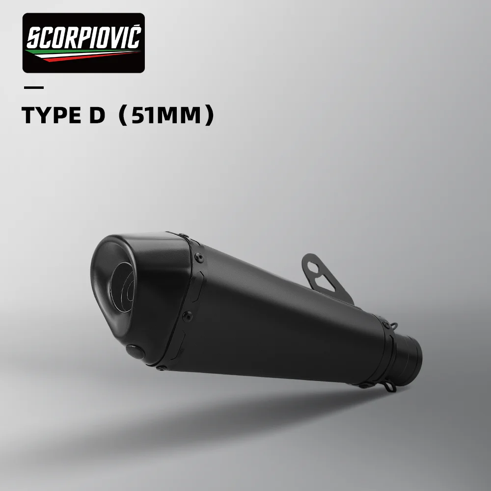 

Выхлопная труба мотоцикла, универсальная, 51 мм, хвостовая, из нержавеющей стали, модифицированная, коническая, шестиугольная, неразрушающая установка