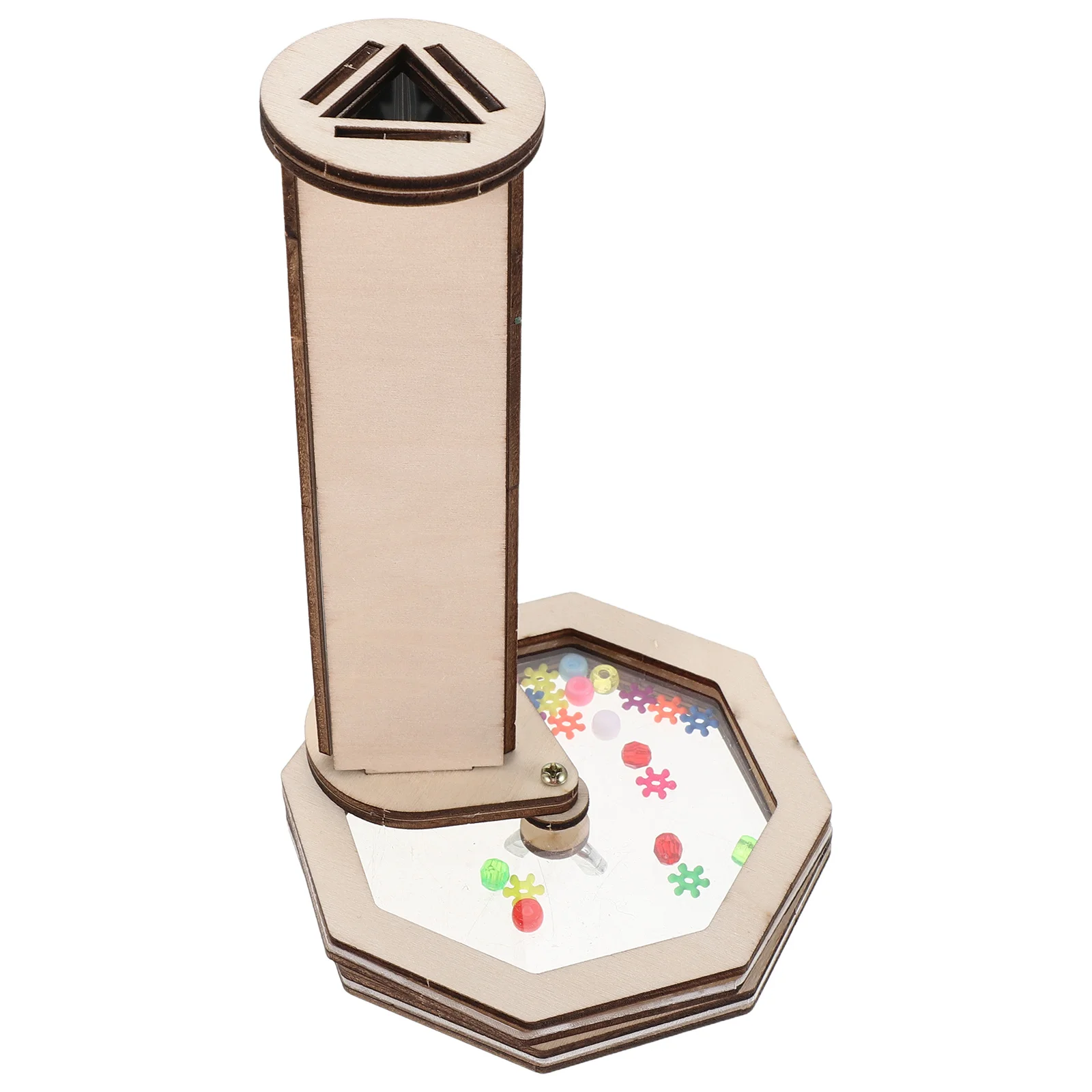 2-комплект калейдоскопа «сделай сам» для детей, деревянный набор для рукоделия, научный эксперимент, образовательная оптика, незавершенная детская деятельность на стебке