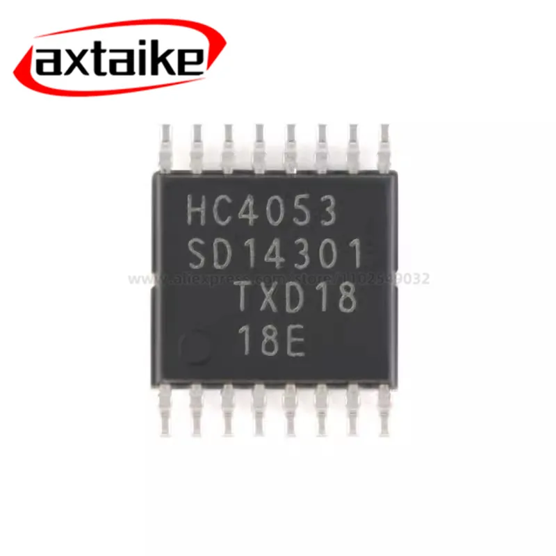 

10PCS 74HC4053PW 74HC4053 HC4053 74HC4053PW,118 TSSOP-16 Multiplexer Switch ICs SMD IC
