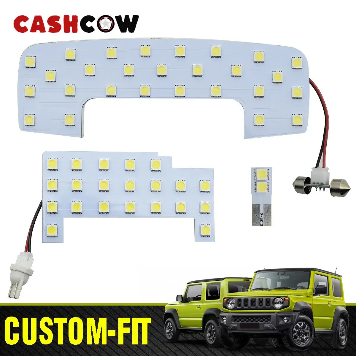 CASHCOW For Suzuki Jimny JB64 JB74W 2019 Led Cabin Reading Lamp Interior Dome Map Light LED Light Ceiling Lighting Upgrade Lamp