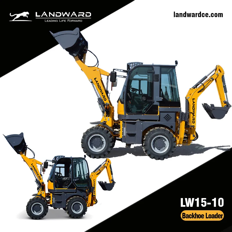 High Quality Backhoe Loader Euro 5 Small 4WD Front End Articulated Loader For Sale EPA Digging Loading Dual-Purpose Customized
