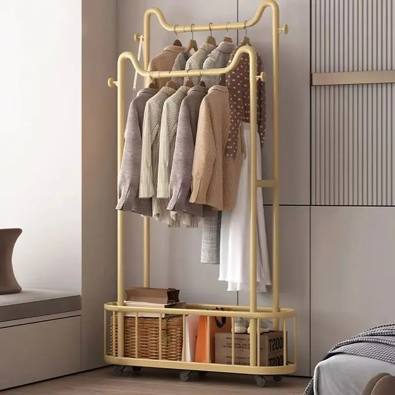 

Gold Hooks Bedroom Clothes Rack Storage Simple Living Room Clothes Rack Hanger Nordic Design Colgadores De Ropa Furniture Home