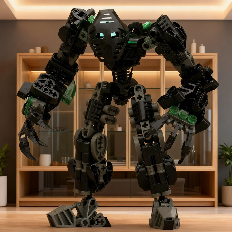 229 Teile MOC BIONICLE Onua Revamp Modellbausatz Weihnachtsgeschenk Konstruktionsspielzeug Sammlung Zusammenbau Idee 3D DIY Geburtstag