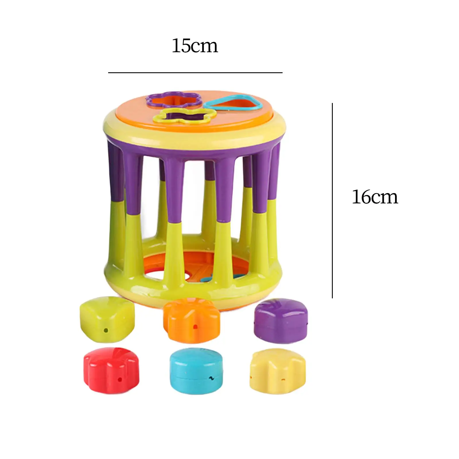 Shape Sorter Educational Color Sorting Toys for Baby Boys Girls 1+ Year Old