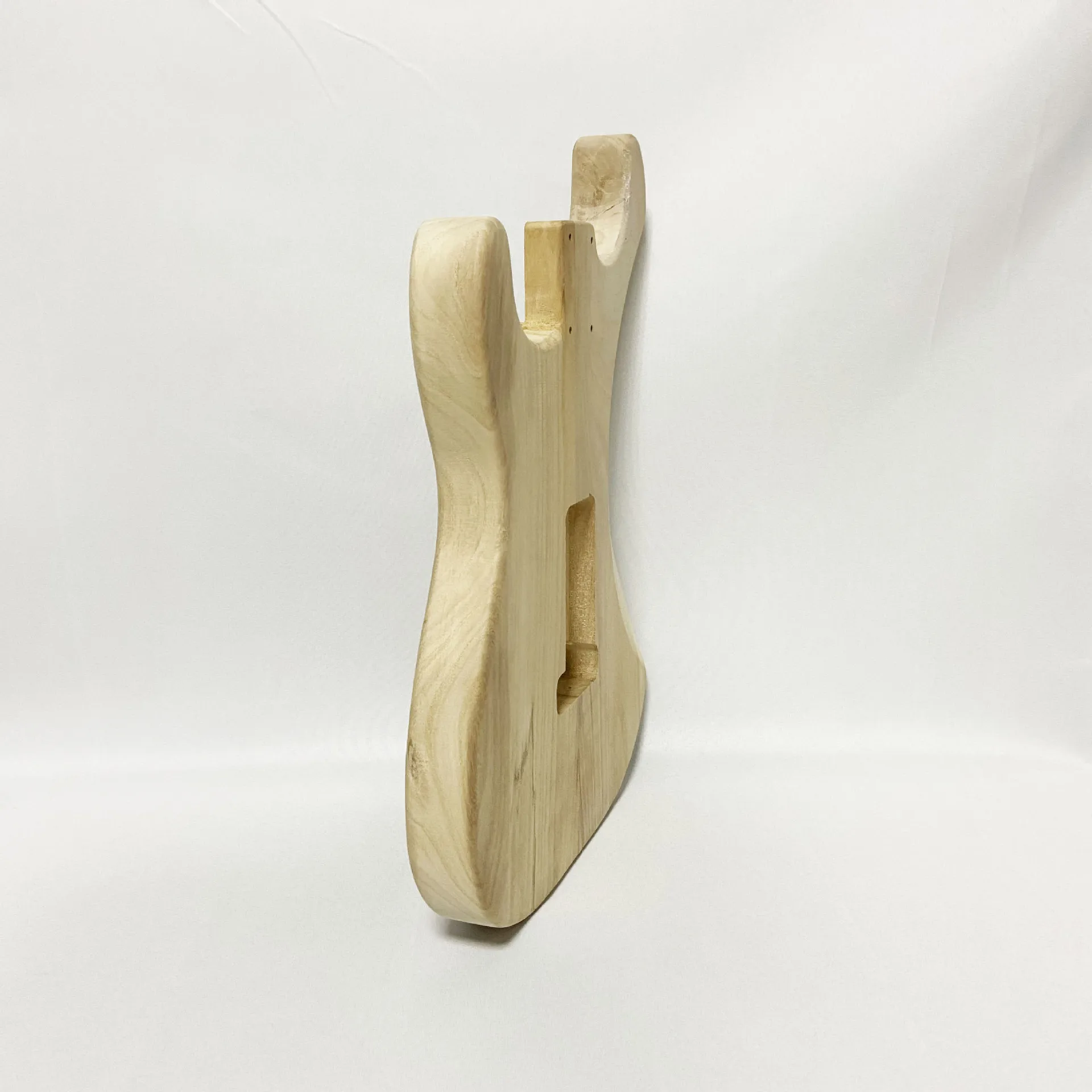 Blank Electric Guitar Body Unfinished Paulownia Wood Perfect Canvas for ST-2 Electric Guitar Custom Paint & Art Projects