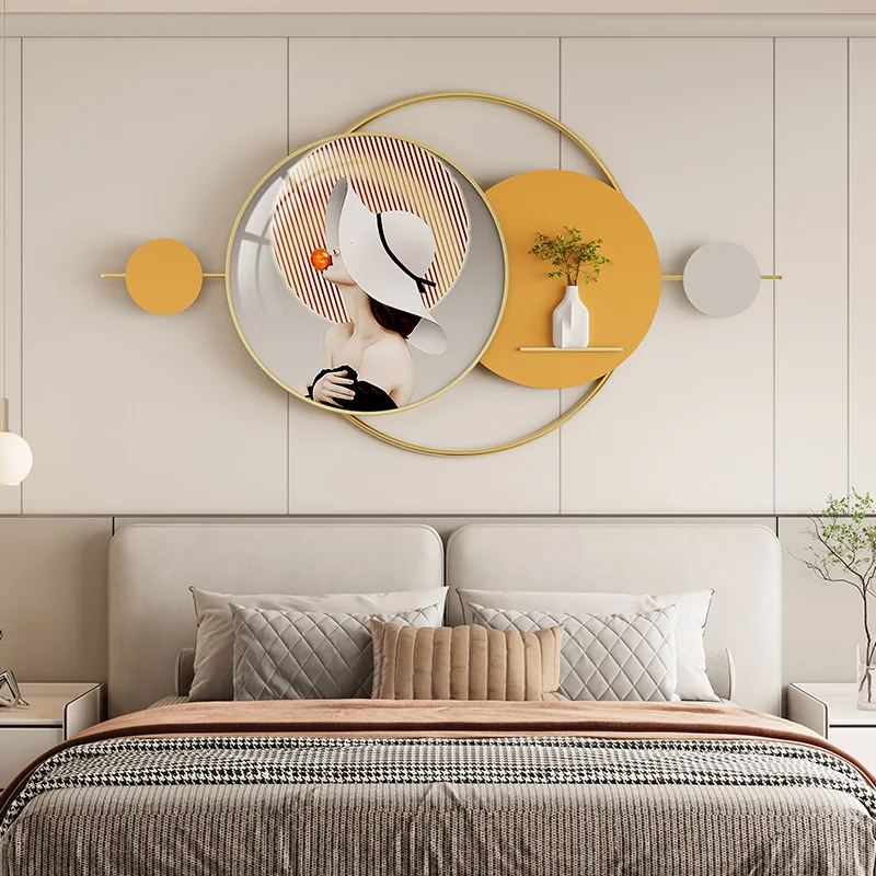 

Modern, minimalist, bedroom, bedside, decorative painting, hanging painting