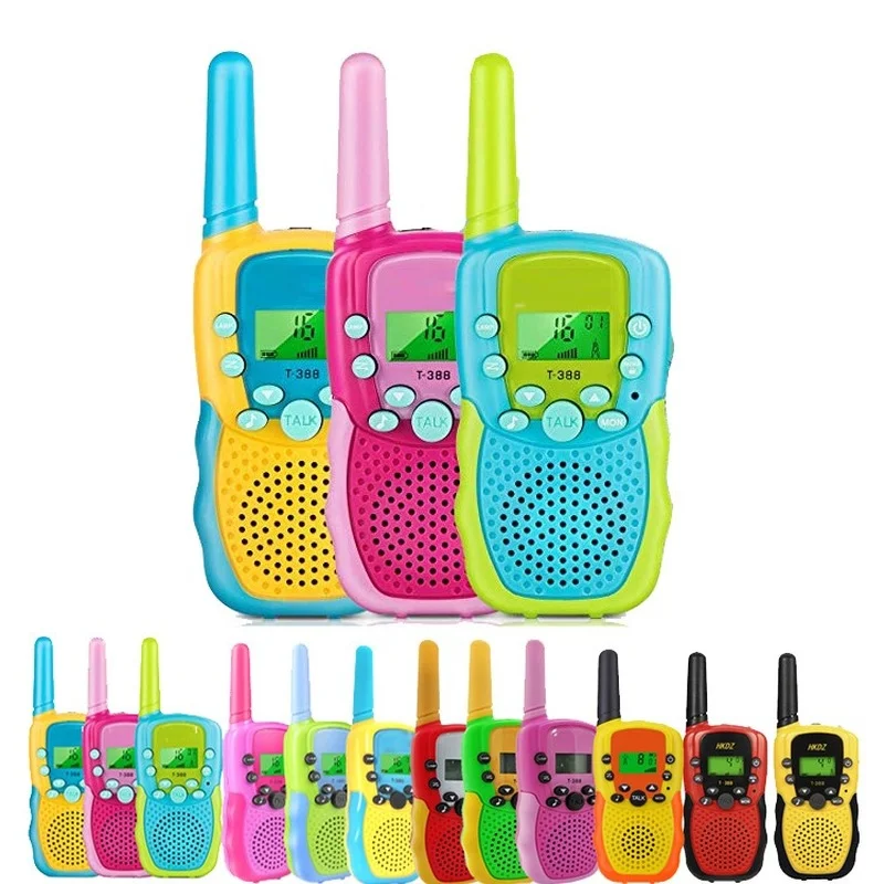 Mini Walkie Talkie portátil para crianças, receptor de longo alcance, 3-5km, presente de aniversário, brinquedos para meninos e meninas, 1 peça