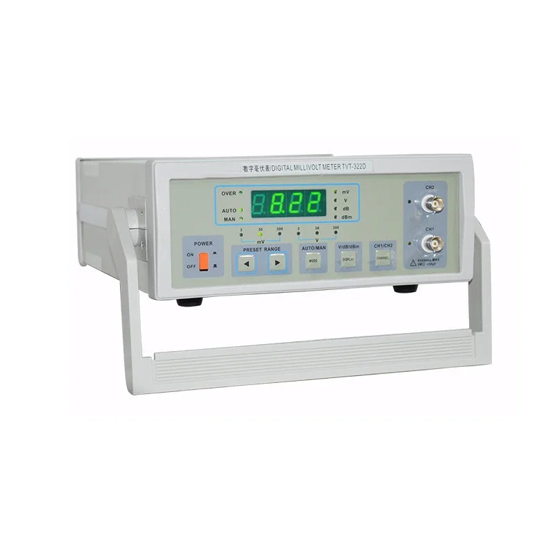 TVT-322D Manual automatic Compact 2HZ-2Mhz 300V Digital millivoltmeter