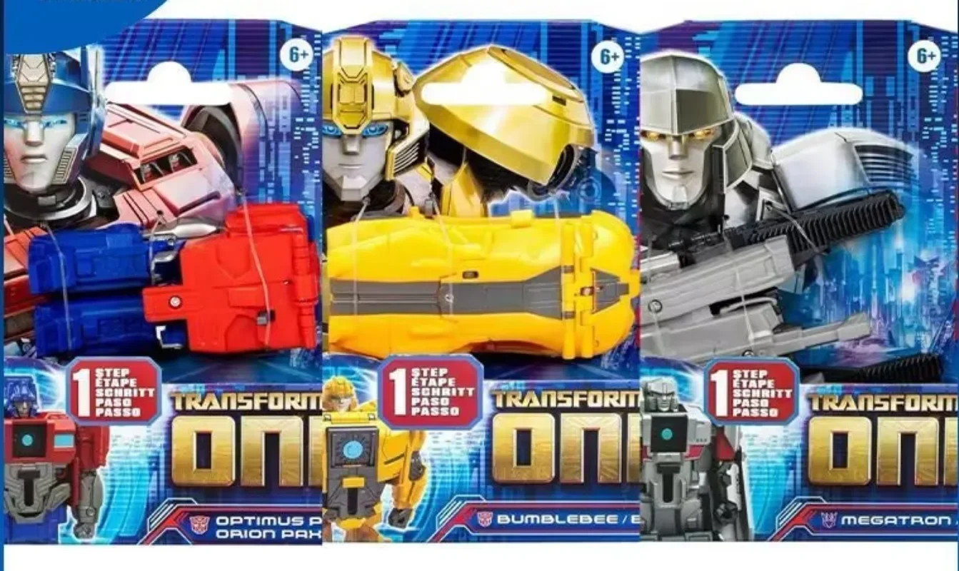 Takara Tomy Hasbro Transformers One película Origins fácil transformar Bumblebee Optimus Prime Megatron Anime productos periféricos