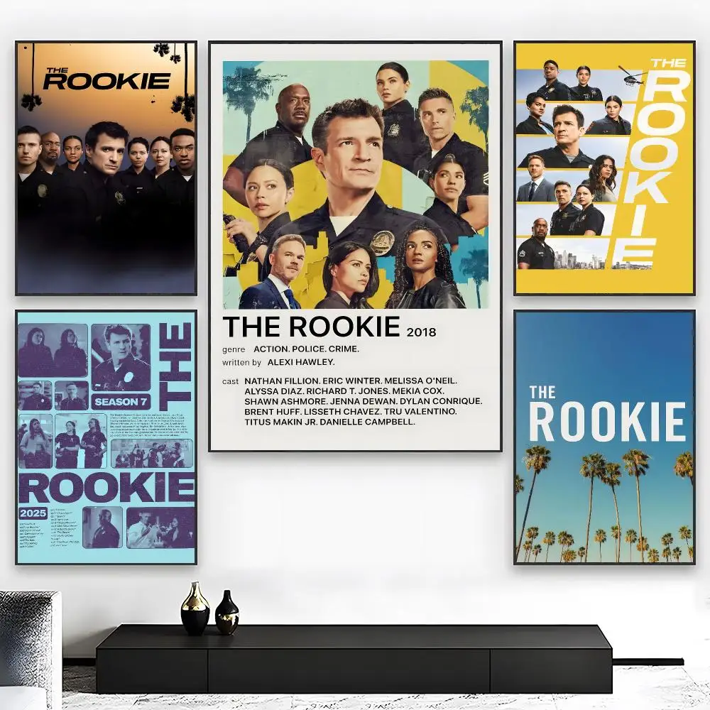 Urban Crime Drama T-The Rookie Poster Wall art print art suitable for living room bedroom bar parlor home decor gift