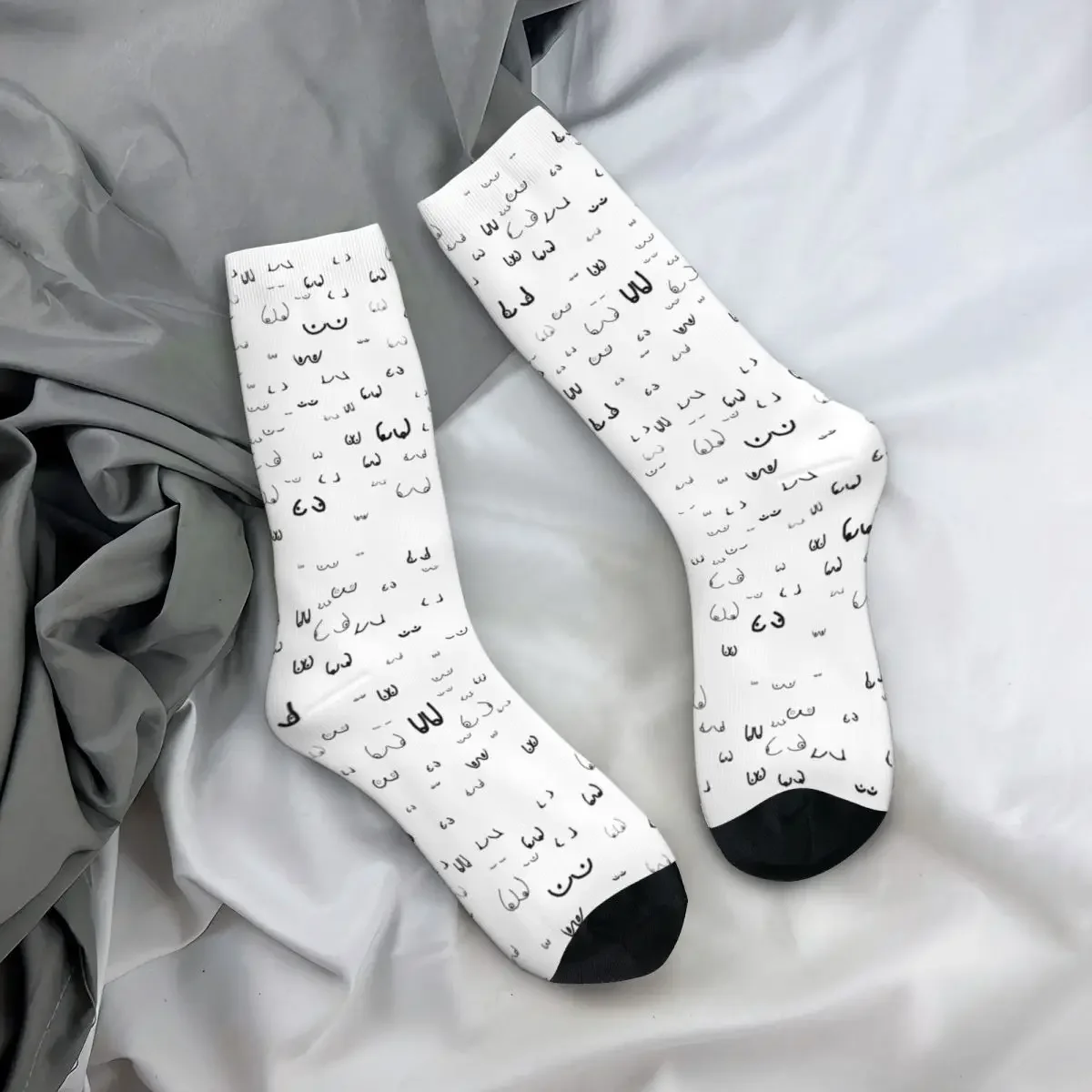 Calcetines largos para hombre y mujer, medias absorbentes de sudor Harajuku, accesorios para todas las estaciones, regalos