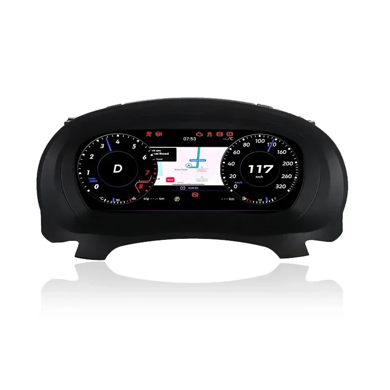 Upgraded version 2010-2012  Upgrade LCD Dashboard Screen Instrument Digital Cluster for VW Golf 6 Speedometer Linux System