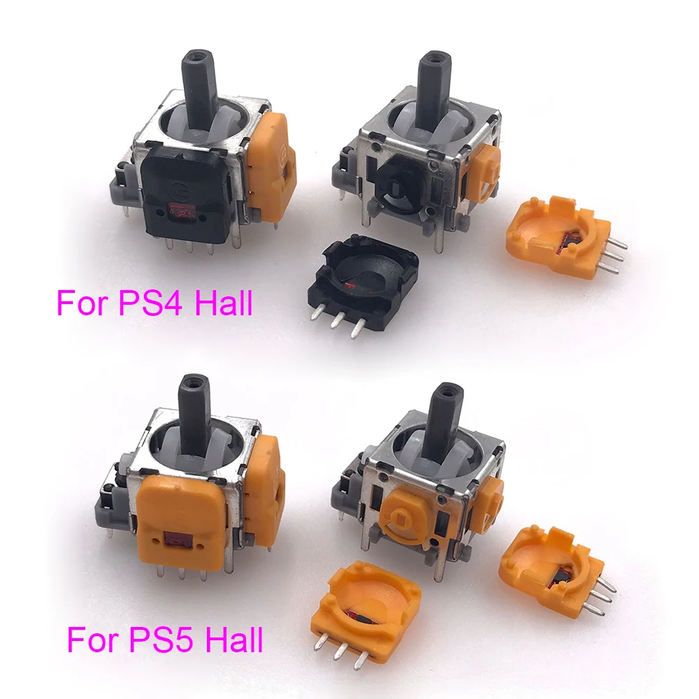 2PCS For PS4 DS4 PS5 DS5 Hall Effect Analog Joystick PlayStation 5 High Precision Optimized Anti-drift No Jitter No Delay