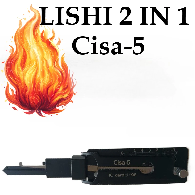 

1pcs Repair Tools LISHI 2 in 1 STYLE CISA-5 Safe Civil Lock Open for CISA1198 for CISA 5-Pin Cylinder Locks Locksmith Lock Pick