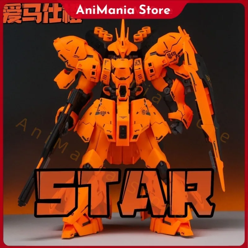 

【New product】STAR RG 1/144 Orange Sazabi MSN-04 Assembly Model Kit Action Figures With Decals Collectable Plastic Model Toy Gift