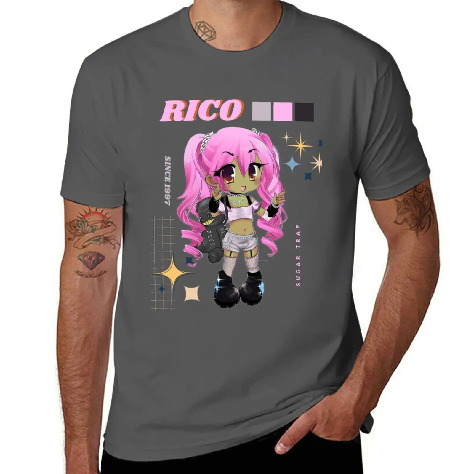 

Nasty Rico T-Shirt Casual Lightweight Short Sleeve Top