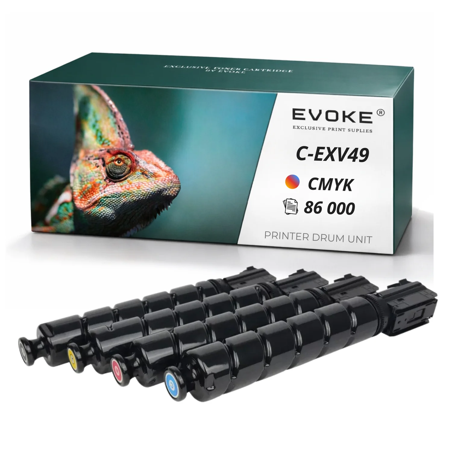 Evoke compatibele drum voor Canon 8528B003/8528B002 8528B003 8528B002 C-Exv49 Cexv49 Cmyk 86000 pagina's C3320 C3325 C3330