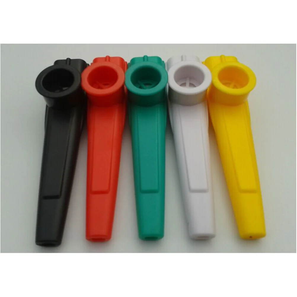 10pcs Kids Kazoo Instrument Plastic Musical For Children Random Assorted Colors Bath Shower Music Learning Tool Kazoo Musical