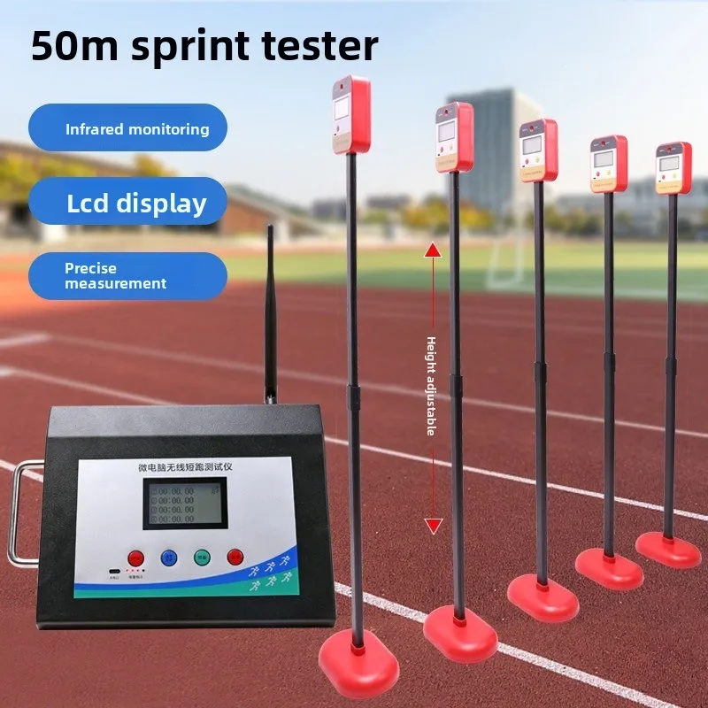 High school entrance examination 50 meters running tester, large-capacity floor-to-ceiling voice timer