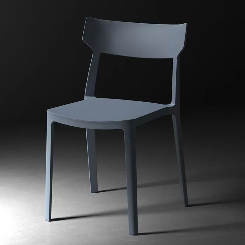 Plastic Chair Adult Thickened Backrest Restaurant  Cafe Negotiation Leisure Horn Simple Wind Dining