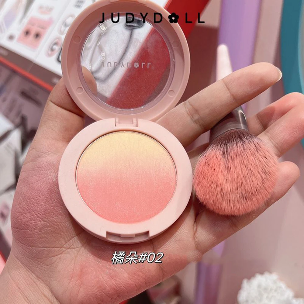 Judydoll Sunset Blush Gradient Blush Palette 3 Colors Natural Long-lasting Waterproof Blush