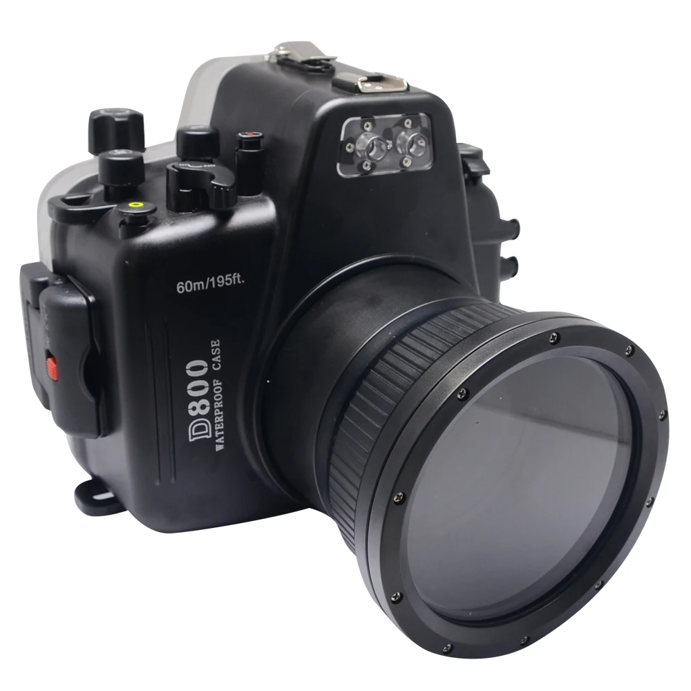 Mcoplus WP-D800 60M/195ft camera onderwater waterdichte behuizing voor Nikon D800 camera
