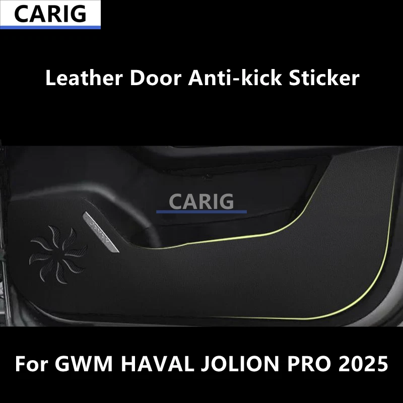 

For GWM HAVAL JOLION PRO 2025 Leather Door Anti-kick Sticker Modified Interior Film Modification Accessories Modification