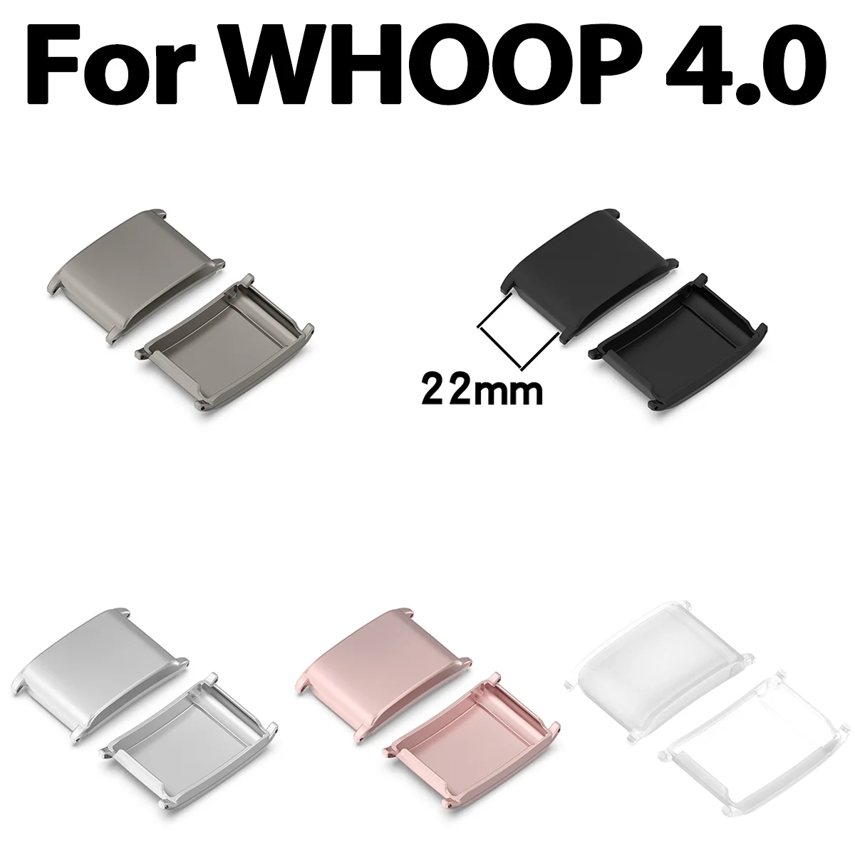 Connector For WHOOP 4.0 Stainless Metal Steel Quick Fit Adapter Watchstrap Band 22MM Accessories