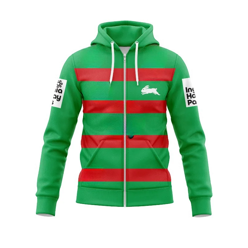 South Sydney Rabbitohs 2024 Youth Training Shirt-Zip Hoodie