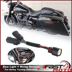 Light Y Harness Splitter Plug and Play Rear LED Light Extension Wire For Harley Street Glide Special FLHXS FLHX FLTRX FLTRXS