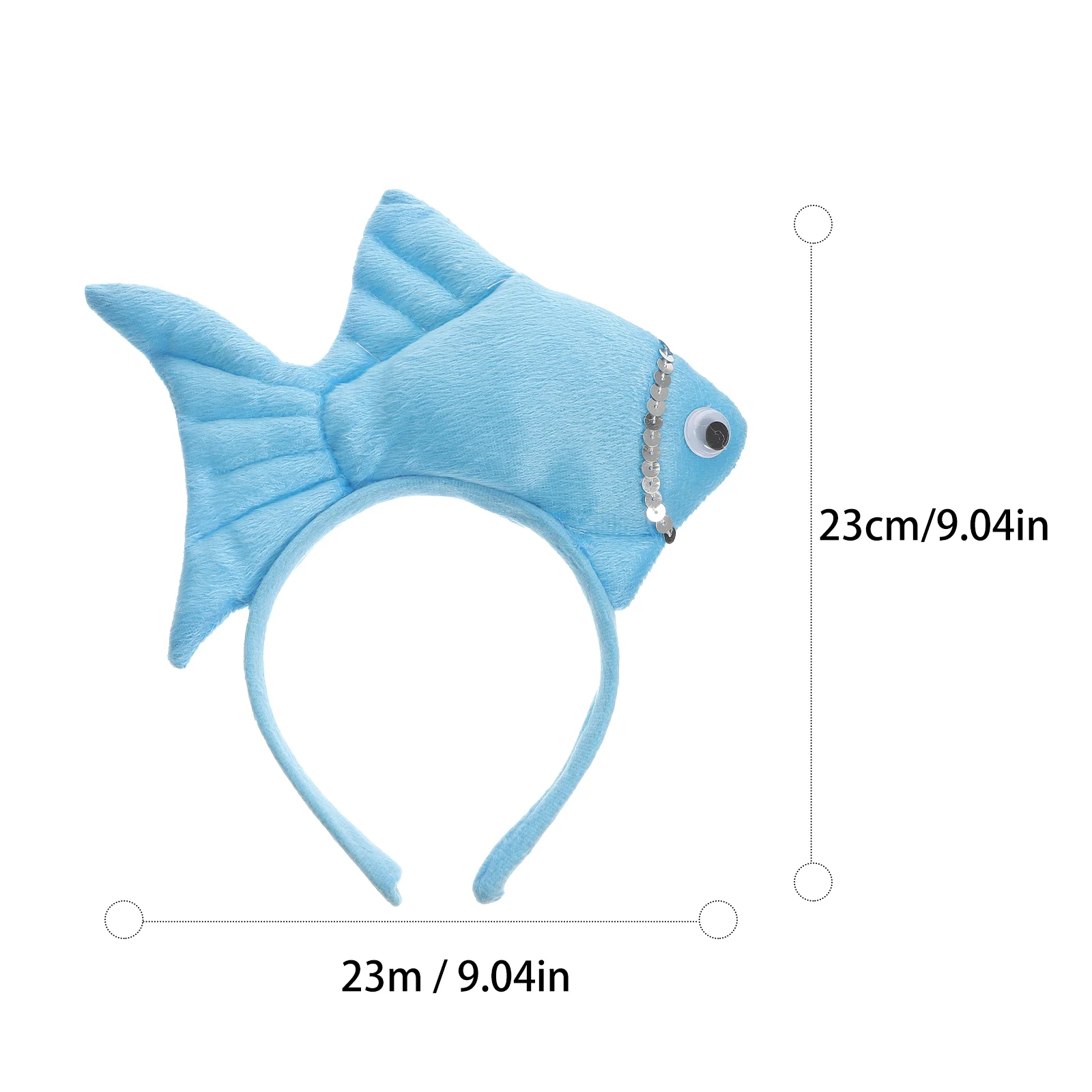 Animal Headgear Goldfish Headband Halloween Party Decor Costume Kid Cartoon Hair Hoop for Kids Cosplay Headdress Decorate